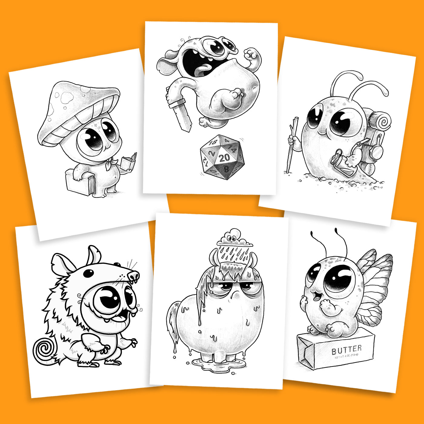 morning scribbles monsters Morning Scribbles Coloring Book #3
