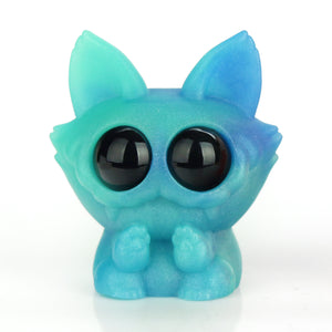 Blue Shimmery Cat-like figure