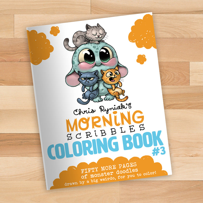 Morning Scribbles Coloring Book #3