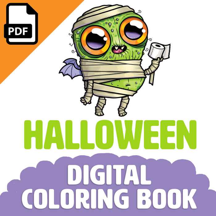 Halloween Digital Coloring Book
