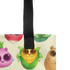 A colorful All the Veggies Tote bag with a quirky design featuring animated fruits and vegetables wearing sunglasses, crafted from durable fabric by Bindlewood Shop.