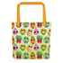 Colorful All the Veggies Tote bag featuring an array of cute, anthropomorphic fruit and vegetable characters on a light background, crafted from durable fabric by Bindlewood Shop.
