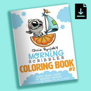 Morning Scribbles Digital Coloring Book, Vol. 2