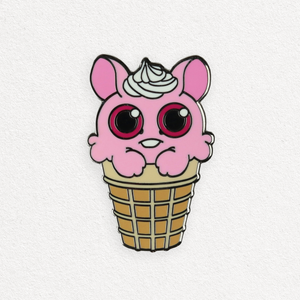 Ice Cream Bunny Pin