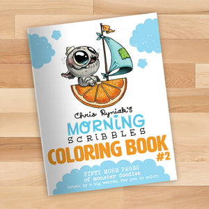 Morning Scribbles Coloring Book #2