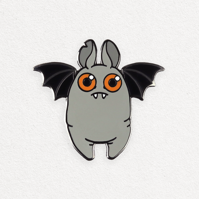 Bat (Orange Eyes) Pin