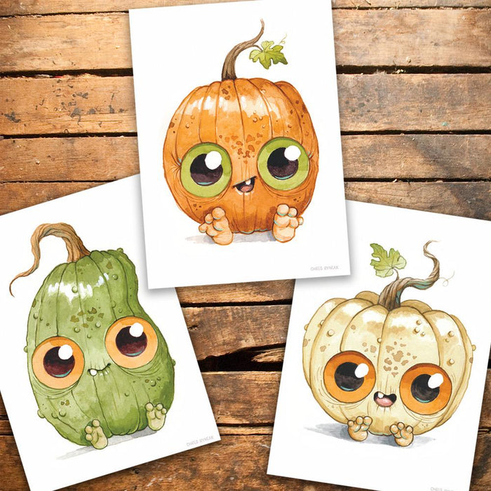 Pumpkin Kids Postcard Set