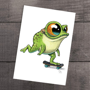 "Skater Frog" Print