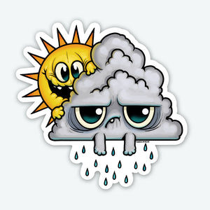 Rainy Day Friends Sticker