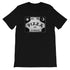 The Pizza Conjuring Board Tee from Bindlewood Shop features a gender-neutral fit and a vintage-inspired design. This black t-shirt showcases a graphic resembling a Ouija board with sun and moon illustrations, along with the words “YES YES PIZZA YES ALWAYS” inside a rectangular black and white motif. Each shirt is printed to order for you.
